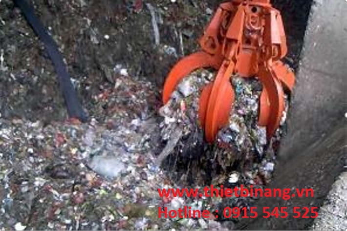 Gầu ngoạm xử lý rác Gầu ngoạm xử lý rác