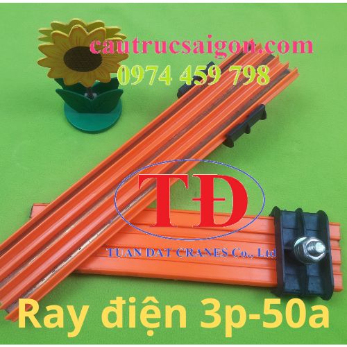 Ray điện an toàn 3P-50A cho cầu trục