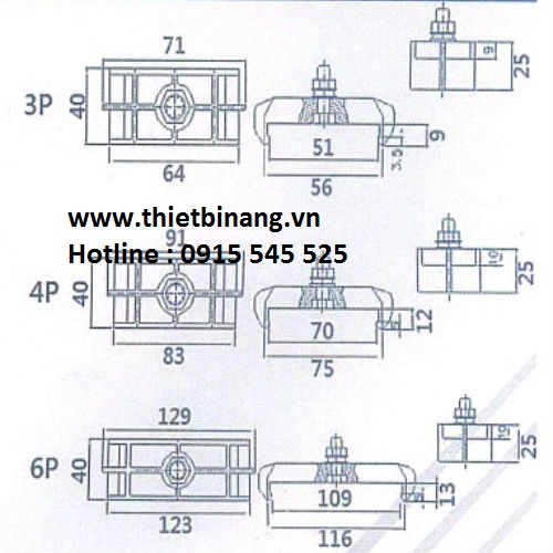 Thông số kỹ thuật của kẹp ray điện an toàn